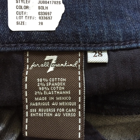 NWT 7 for all Mankind Guinevere Skinny Crop Jeans - Picture 7 of 10